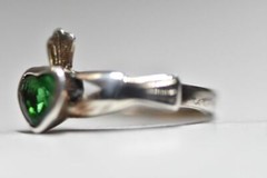 Claddagh Ring Celtic Irish Friendship Band Sterling Silver Women Girls Size 5.50