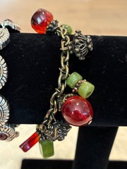 Stunning Lot of 4 Unique Vintage Boho Style Bracelets – Chains, Charms