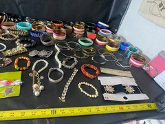 huge lot 100+ bracelets jewelry estate mixed brand bracelet collection