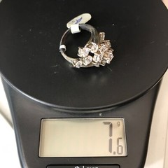 Vintage 925 Sterling Silver & Cubic Zirconia Waterfall Design Ring varied sizes