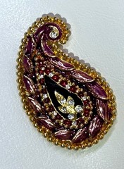 Vintage Two Sisters Medici Jewelry Paisley Brooch