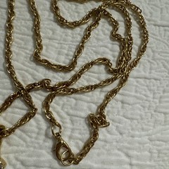 Antique Designer Stunning Zircon Pendant 32 In Stunning Rope Chain So Classy!