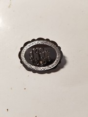 Vintage La Mode Art Deco 925 Sterling Silver Monogrammed “LLH” Pin Brooch