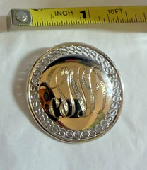 VTG – Monogram Pin Brooch – Initials S N D – Sterling Silver Bar – Marked 1.25″