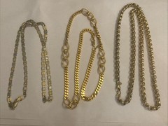 30 Vtg Goldtone Costumes Jewelry Lot Coro, SAC, Lisner, Trifari, 7 Monet, Etc.