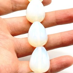 Vintage Chunky Signed HDNY Opalite Opaline Stone Statement Necklace 16”