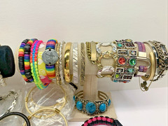 Lot of 70 Bracelets Vintage To Modern Variety of Color Styles Costume Jewelry