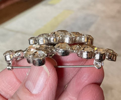 Vintage Verified Juliana by D&E Clear Rhinestone Brooch #8733