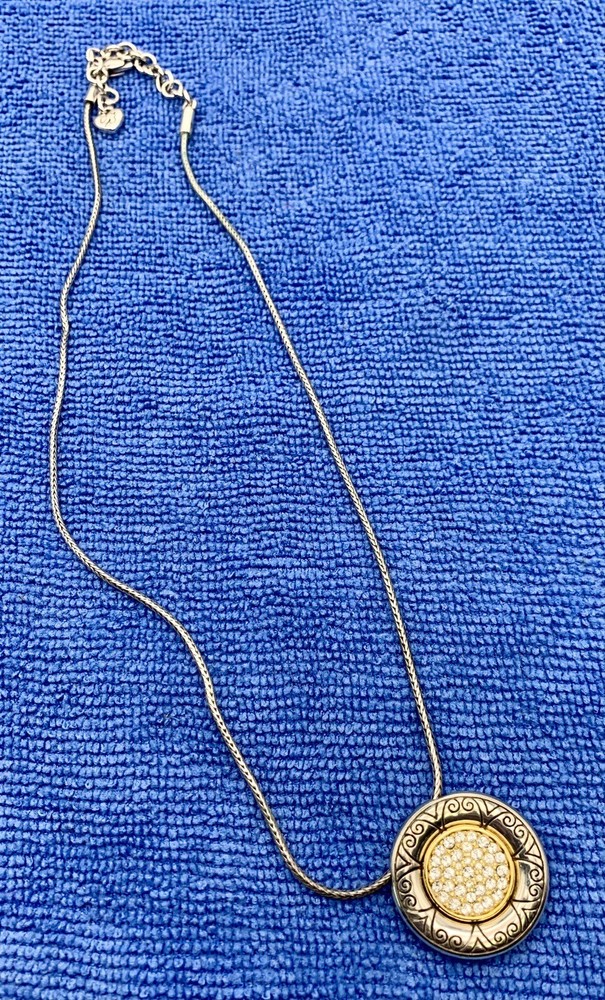 Brighton Two Tone Sun Drop Necklace Rhinestone Crystals. EVERYDAY IS BRIGHT ☀️☀️