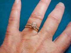 SALE 14k YG 2.27 tcw Diamond Solitaire Eternity Band Ring–sz 5¼ – SI2-I/J color