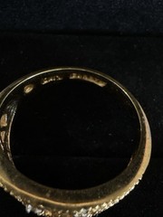 Vintage 14k HGE Lind Yellow Gold Ring CZ Size 11.25