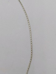 PZ Israel Vtg Gold Plated Sterling Nuggets Long Oval Box Chain 925 Necklace