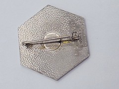Vintage Ski Pin Lorioli Fratelli M. Cervinia 2050 Hat Lapel Pin Enamel Milano