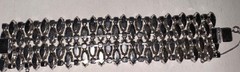 XXL B. David Brilliant Huge Clear Crystal Ice Marquis Rhinestone Estate Bracelet