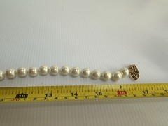 VTG CAROL LEE FAUX PEARL AMETHYST TURQUOISE BEADS 16” NECKLACE WITH TAG READ!