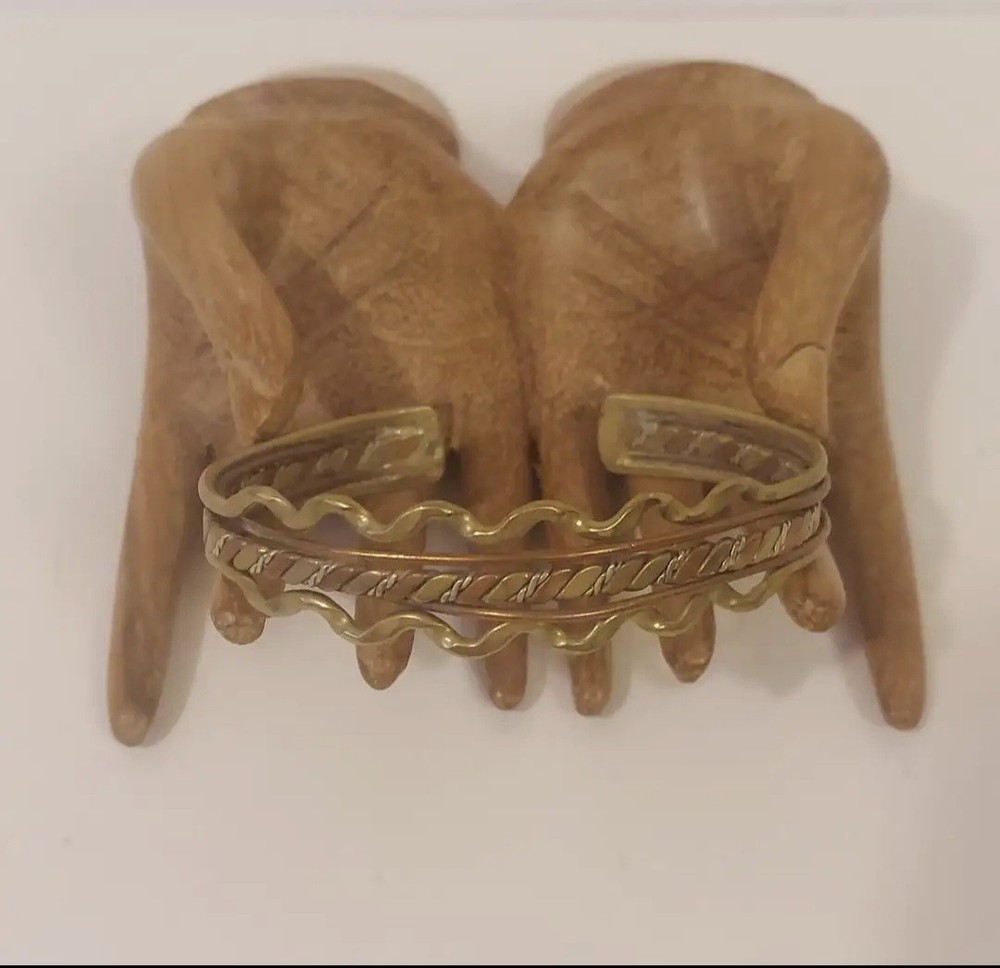 Brass And Copper Cuff Bracelet