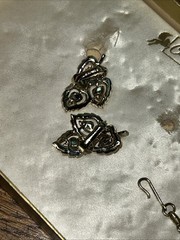 Vintage Coro Fashion Jewelry 16.5″ Necklace & Clip-On Earrings, Original Box,