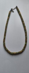 Vintage Boho Necklace Lot Leather Wood Shell Bead Brown Earth Tones Festival