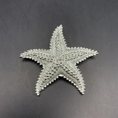 Starfish Brooch Pin Silver Tone Nautical Sea Star Beach Vintage