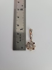 Antique Edwardian 18K Old European Cut Diamond Pendant Platinum-Topped Snowflake