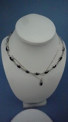 Estate 3 pc Necklaces and Bracelet 16″ x .25 and 7″ bracelet