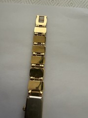 VTG 1970s Lapis Lazuli Watch/Bracelet Gold Tone Smithsonian Institution, Unused