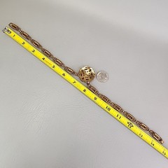 Vintage Kramer of NY Necklace Book Chain Victorian Revival Gold Tone SHORT 14″