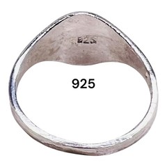 Initial Letter M Signet 925 Sterling Silver Child Woman Pinky Ring Size 3.25