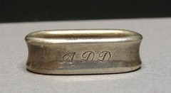 Vintage Tiffany & Co 925 Silver 1837 Scarf Ring Slide