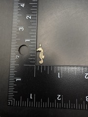 Vintage Sterling Silver Seahorse Nautical Estate Charm Pendant 925