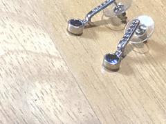 Vintage Chuck Clemency Earrings Tanzanite Sterling Silver Drop/Dangle 925 STS
