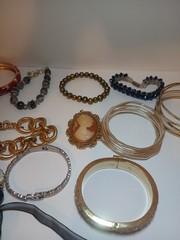 Lot of 50 Vintage Jewelry and Costume Jewlery.