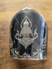 VINTAGE SIAM STERLING SILVER NIELLO WIDE CUFF BRACELET THAI DANCERS 47.95G
