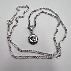 Vintage Sterling Silver 925 Stamped Necklace Pendant Chain 5.50g Women’s Jewelry