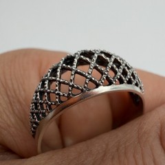 Vintage 925 Sterling Silver Filigree Statement Ring Women’s Size 12.5 Large
