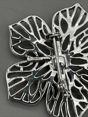 Gerry’s Hibiscus Hawaiian State Flower Brooch Pin Signed Floral Vintage GIFT 1.5