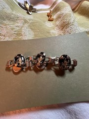 SEE DESCRIPTION Intricate Chinoiserie Asian Vintage Deco Prong-set Reverse Carve