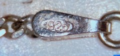 Vintage Italian Sterling Silver Figaro Bracelet / Anklet Charub Charm