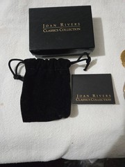Vtg Joan Rivers Classics Collection Gold Tone Earring Lot 2 Pairs Hoop & Disc