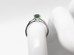 Vintage $6000 2.30ct Natural Tsavorite Garnet Diamond Platinum Ring 5g