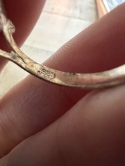 Sterling Silver 925 Shell Cartilage Ring Sz 8.5 #7757