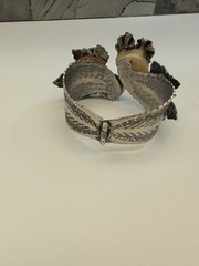 VTG Selro Selini Style Face Mask Bypass Cuff Bracelet Multi Stone Rhinestone