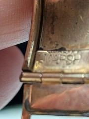 Victorian Buckle Bracelet Signed MARSH Pat Applied For. 2 In. By 2 1/2 In.