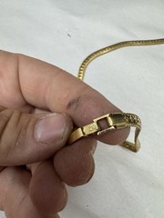 Vintage Lady Remington Gold Tone Serpentine Necklace 21″ 31 Grams