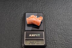Pink coral OBIDOME brooch “Cherry blossom and rose” Certificate, (47mm 120.0ct)