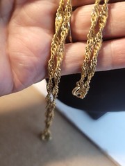 Vintage Gold Toned Chain Only 30″ No Markings Classic Add Pendent Or Plain