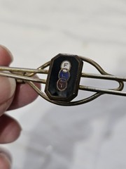 Lot Of Cufflinks, Tie Clips Collar Bar – 16 Pieces Some Signed Anson Phili Badge