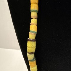 African Trade Beads Vintage Sand Cast Glass Handmade Authentic Necklace Collect