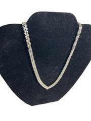 Sterling Silver Necklace Chain V Vintage