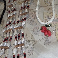 Vintage Unique Beaded Seashell And Puka Shell Jewelry 3 Necklace